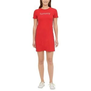 Tommy Hilfiger Red T-Shirt Dress Size S